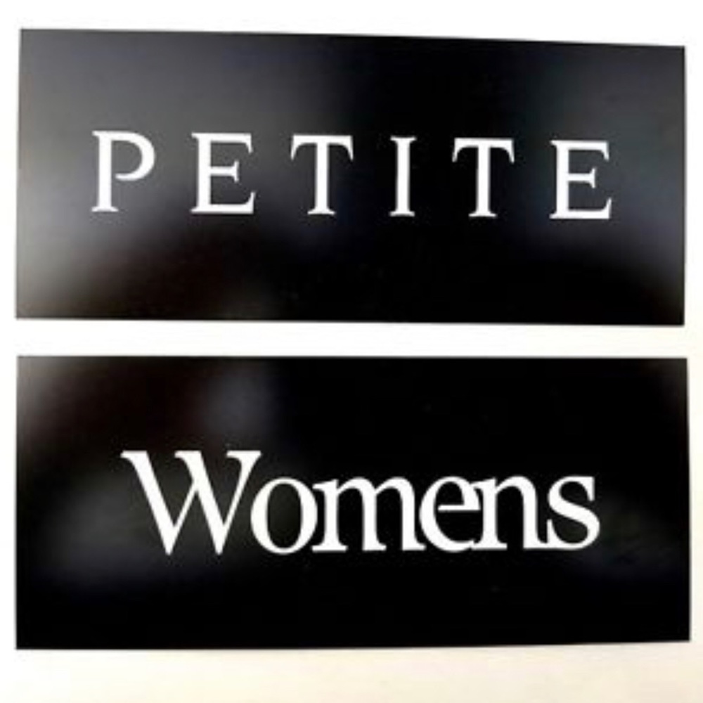 Petite Sizes from Size XS-XL